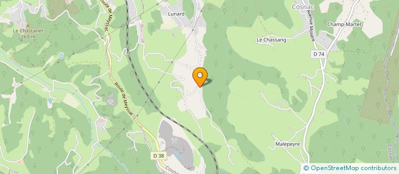 localisation de l'entreprise CENTRE DE FORMATION LAVENT  COSNAC