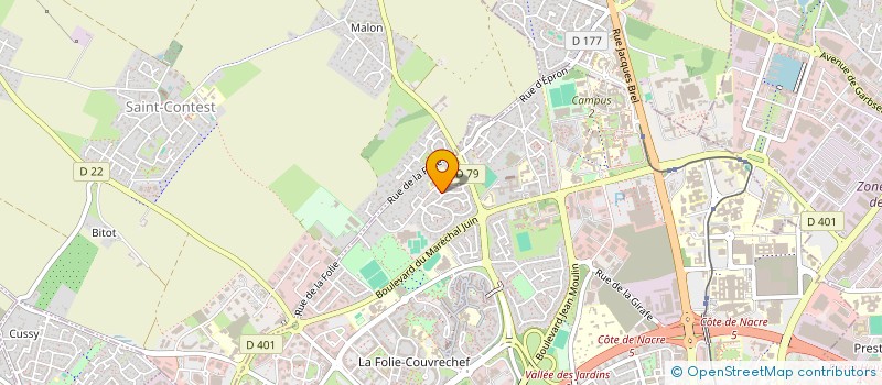 localisation de l'entreprise CENTRE DE FORMATION LE PLAISIR D APPRENDRE à CAEN