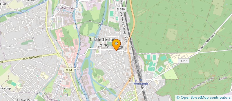 localisation de l'entreprise CENTRE DE FORMATION LIHA  CHALETTE-SUR-LOING