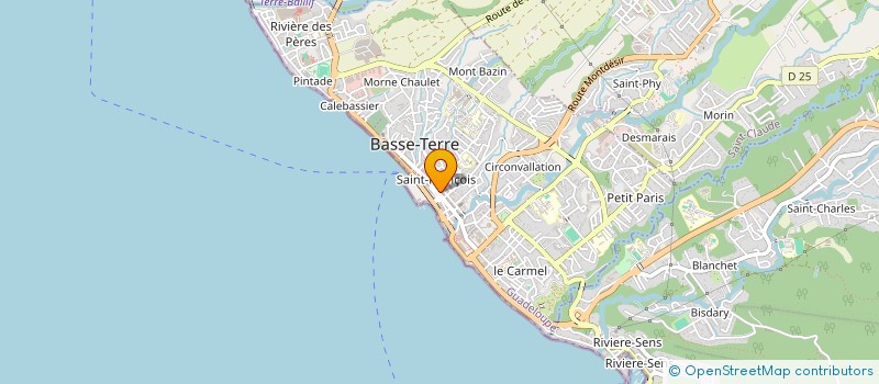 localisation de l'entreprise CENTRE DE FORMATION NOLIVOS CONDUITE  BASSE-TERRE