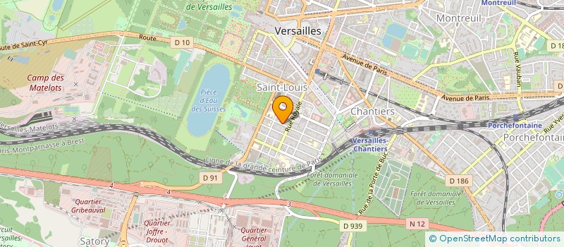 localisation de l'entreprise CENTRE DE FORMATION PERMANENTE à VERSAILLES