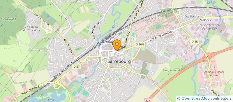 localisation de l'entreprise CENTRE DE FORMATION PIGNON à SARREBOURG