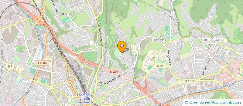 localisation de l'entreprise CENTRE DE FORMATION POLE DE PERFORMANCE ESPOIRS DU SPORT FEMININ  CHAMBERY