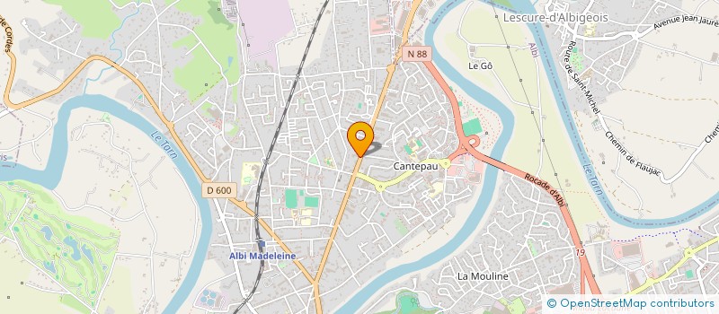 localisation de l'entreprise CENTRE DE FORMATION POUR ADULTES D'ALBI PRIVE à ALBI