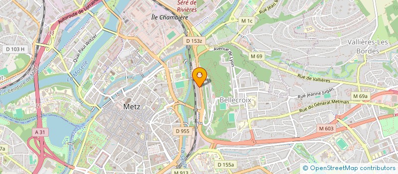 localisation de l'entreprise CENTRE DE FORMATION PROFESSIONNEL DU DANSEUR  METZ