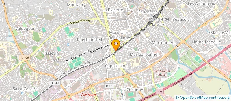 localisation de l'entreprise CENTRE DE FORMATION RE AGIR à NIMES