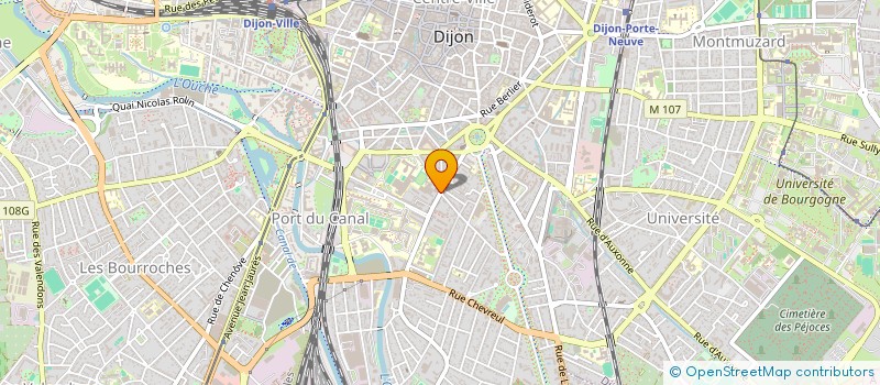 localisation de l'entreprise CENTRE DE FORMATION ROUTIERE LA SOURCE à DIJON