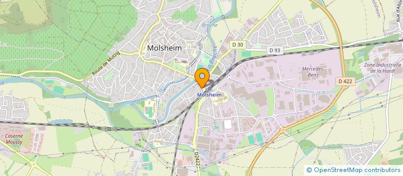 localisation de l'entreprise CENTRE DE FORMATION ROUTIERE MOLSHEIM CONDUITE  MOLSHEIM