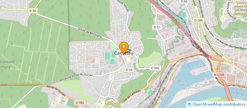 localisation de l'entreprise CENTRE DE FORMATION ROUTIERE PETIT à CANTELEU