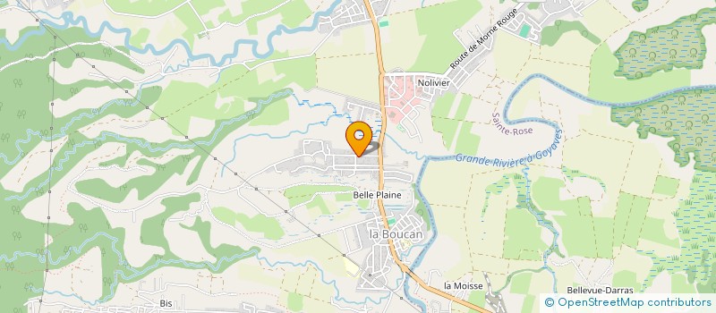 localisation de l'entreprise CENTRE DE FORMATION SUPERIEIUR EN ALTERNANCE à SAINTE-ROSE