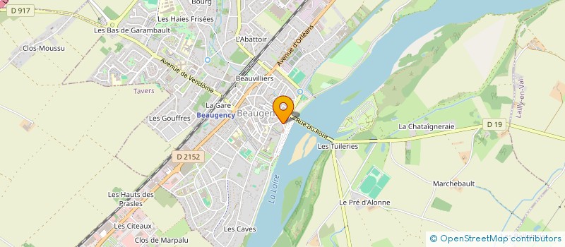 localisation de l'entreprise CENTRE DE FORMATION SUPERIEURE DE L'OUEST ORLEANAIS à BEAUGENCY