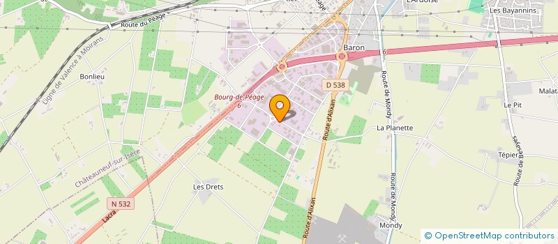 localisation de l'entreprise CENTRE DE FORMATION TECHNIQUE EN MAQUILLAGE à BOURG-DE-PEAGE