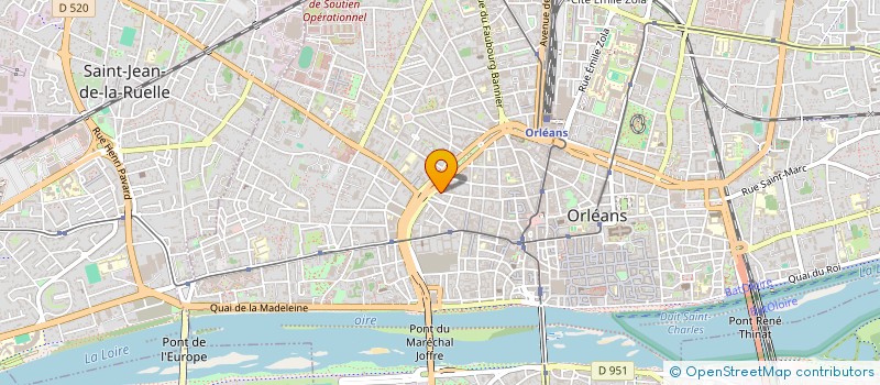 localisation de l'entreprise CENTRE DE FORMATION TRAJECTOIRE à ORLEANS