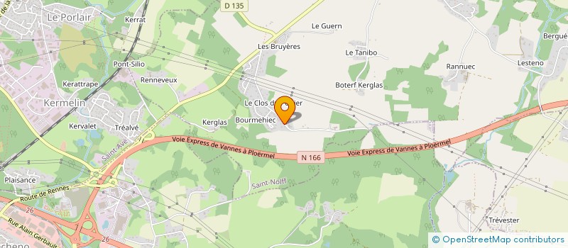 localisation de l'entreprise CENTRE DE FORMATION VEBOLE à SAINT-NOLFF