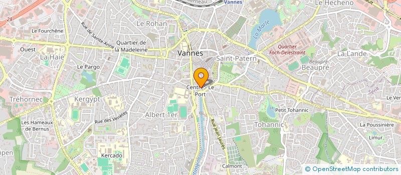 localisation de l'entreprise CENTRE DE FORMATION VOILE LIBERTE à VANNES