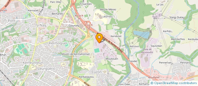 localisation de l'entreprise CENTRE DE GESTION  AGREE 29 à QUIMPER