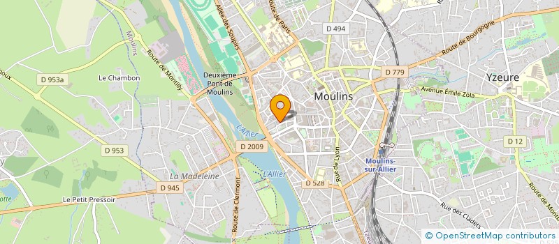 localisation de l'entreprise CENTRE DE GESTION AGREE DU BOURBONNAIS à MOULINS