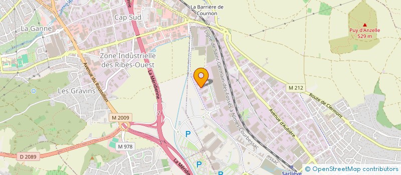 localisation de l'entreprise CENTRE DE GESTION AGREE DU PUY DE DOME ACTEA  COURNON-D'AUVERGNE