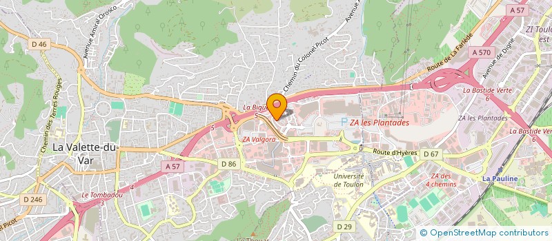localisation de l'entreprise CENTRE DE GESTION AGREE DU VAR à LA VALETTE-DU-VAR