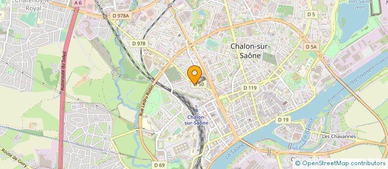 localisation de l'entreprise CENTRE DE GESTION AGREE INTERPROFESSIONNEL MIXTE DE SAONE ET LOIRE à CHALON-SUR-SAONE