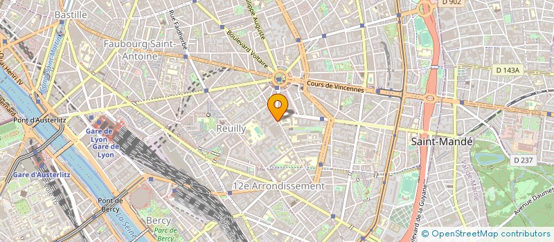 localisation de l'entreprise CENTRE DE GESTION AGREE PICPUS à PARIS