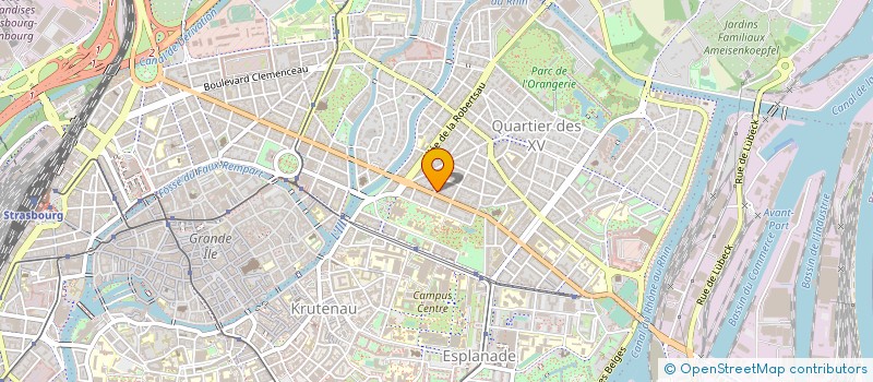 localisation de l'entreprise CENTRE DE GESTION ALSACE à STRASBOURG