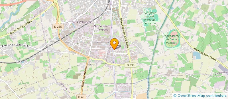 localisation de l'entreprise CENTRE DE GESTION COMPTABLE DE L'ENTREPRISE à CARPENTRAS