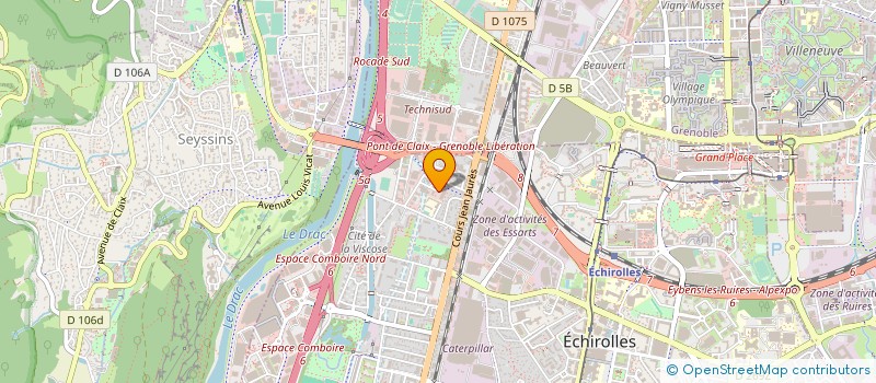 localisation de l'entreprise CENTRE DE GESTION DU DAUPHINE à ECHIROLLES