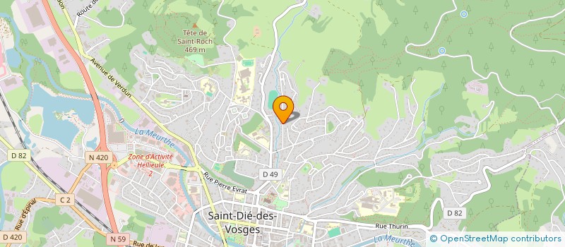 localisation de l'entreprise CENTRE DE GESTION INFORMATIQUE  SAINT-DIE-DES-VOSGES