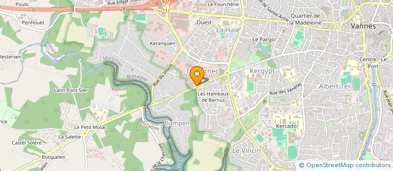 localisation de l'entreprise CENTRE DE GESTION INTERPROFESSIONNEL AGREE DU MORBIHAN à VANNES