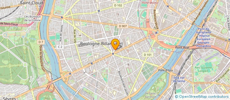 localisation de l'entreprise CENTRE DE GESTION MUTUALISTE ESTIVAL & ASSOCIES à BOULOGNE-BILLANCOURT