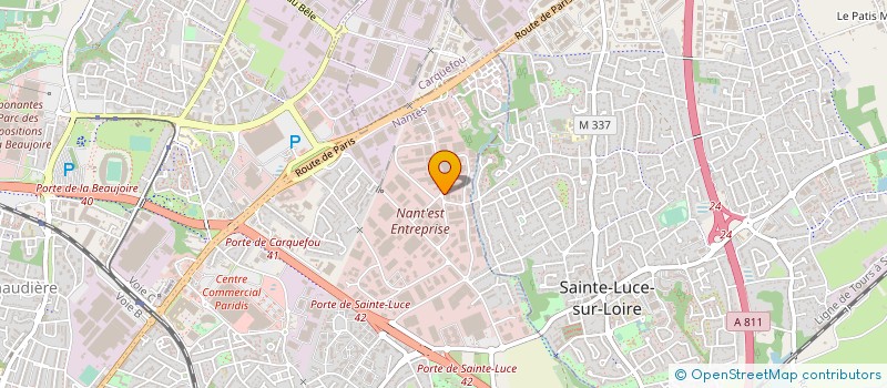 localisation de l'entreprise CENTRE DE GROS AUTOMOBILES à NANTES