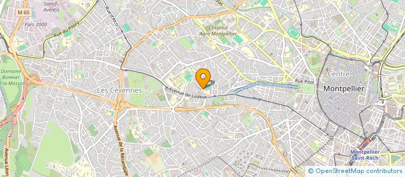 localisation de l'entreprise CENTRE DE KINE MONTPELLIER à MONTPELLIER