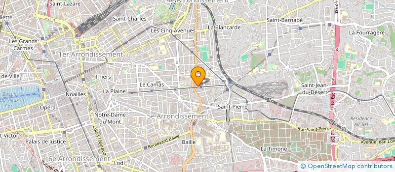 localisation de l'entreprise CENTRE DE KINESITHERAPIE 227 CHAVE  MARSEILLE