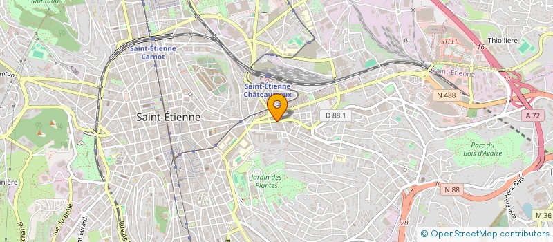 localisation de l'entreprise CENTRE DE KINESITHERAPIE DES ALLIES  SAINT-ETIENNE