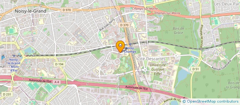 localisation de l'entreprise CENTRE DE KINESITHERAPIE DU CHAMPY  NOISY-LE-GRAND