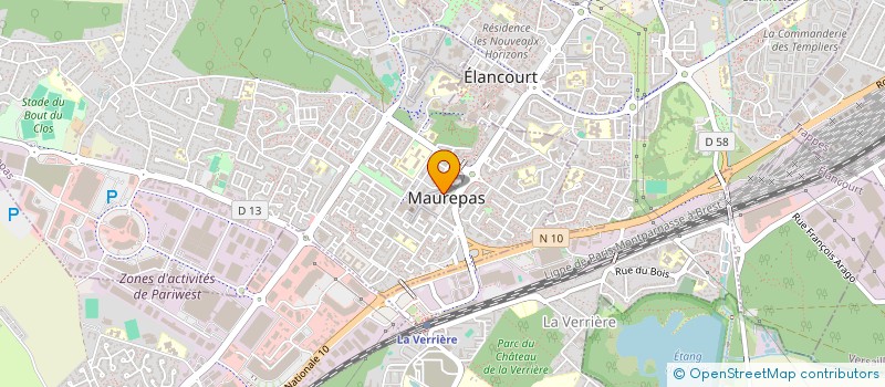 localisation de l'entreprise CENTRE DE KINESITHERAPIE PASTEUR à MAUREPAS