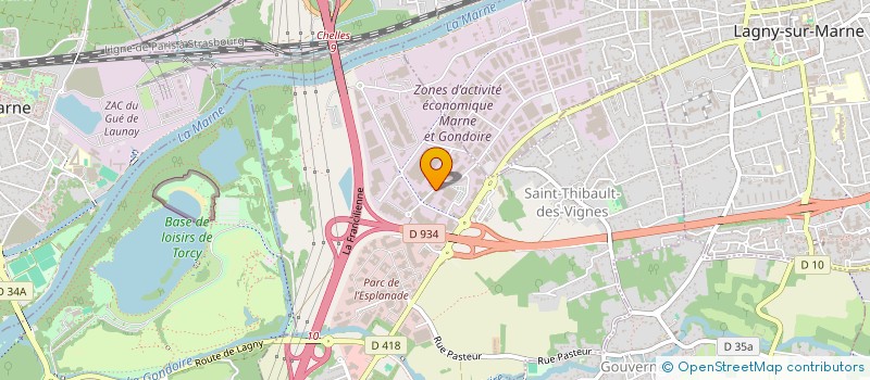 localisation de l'entreprise CENTRE DE L ENSEIGNE à SAINT-THIBAULT-DES-VIGNES