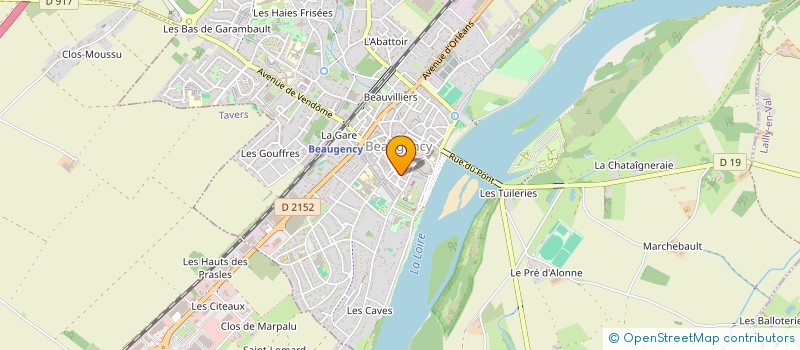 localisation de l'entreprise CENTRE DE L'OURSINE à BEAUGENCY