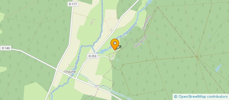 localisation de l'entreprise CENTRE DE LA BARBELAINE  CHAMPLEMY