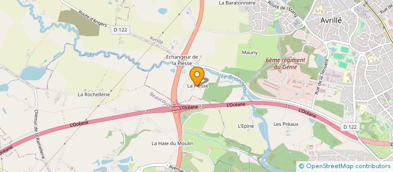 localisation de l'entreprise CENTRE DE LA PLESSE  AVRILLE