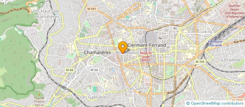 localisation de l'entreprise CENTRE DE LANGUE ET D ETUDES FRANCAISES à CLERMONT-FERRAND