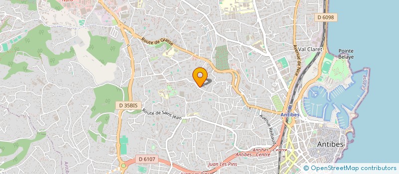 localisation de l'entreprise CENTRE DE LANGUES APPLIQUEES ET SOUTIEN SCOLAIRE à ANTIBES
