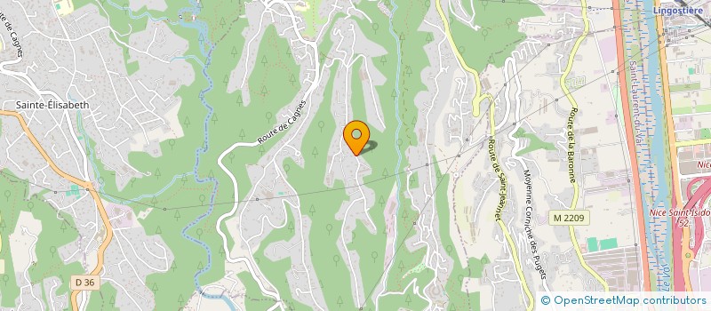 localisation de l'entreprise CENTRE DE LANGUES ET D'HISTOIRE DE L'ART  LA GAUDE