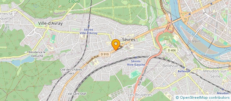 localisation de l'entreprise CENTRE DE LANGUES EUROPEEN à SEVRES