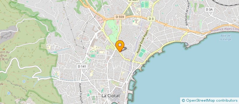 localisation de l'entreprise CENTRE DE LASER L'ETOILE à LA CIOTAT