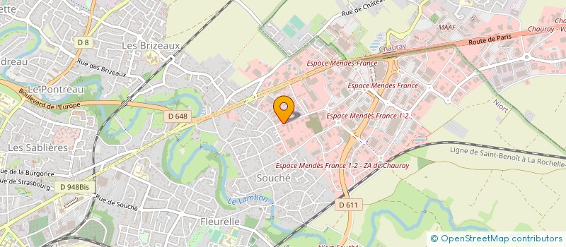 localisation de l'entreprise CENTRE DE LAVAGE AUTOMOBILE DES HERBILLAUX - CLADH  NIORT