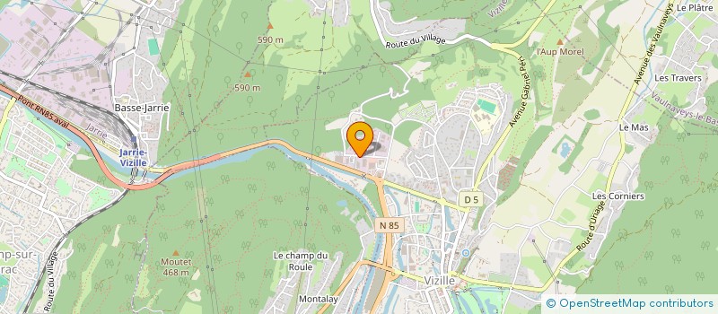 localisation de l'entreprise CENTRE DE LAVAGE PORTES DE L'OISANS à VIZILLE