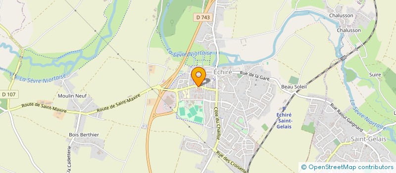 localisation de l'entreprise CENTRE DE LOISIRS  ECHIRE