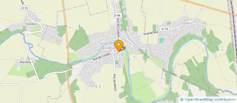 localisation de l'entreprise CENTRE DE LOISIRS  SOIGNOLLES-EN-BRIE